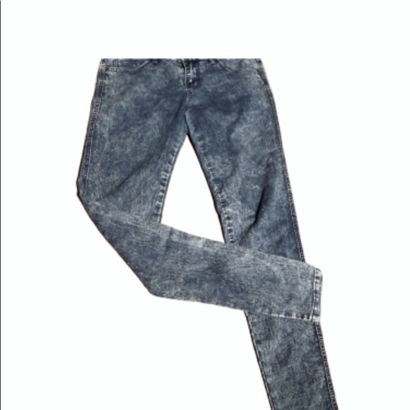 Vintage Blue Acid Washed Stretch Jeans…Regular Slim Fit!!! Size 8 - Picture 3 of 5